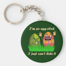 Funny Cute Easter Eggs Cartoon Key Chains