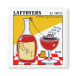 Funny Cute Port Wine Cartoon Kitchen magnets