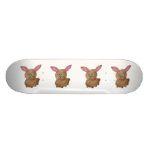 Funny Cute Rabbit. Skate Deck
