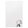funny cute sheep sticking tongue out from behind custom stationery