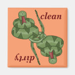 Funny Cute Snake Lover Kitchen Dishwasher Magnets