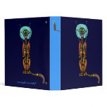 Funny cute space cat binder design