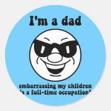 Funny dad stickers