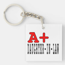 Funny Daughters in Law : A+ Daughter in Law Acrylic Keychain