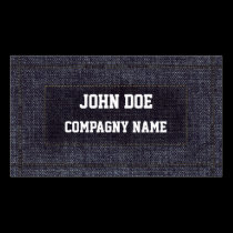 Funny denim business cards