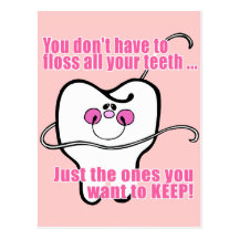 Funny Dental Hygienist Post Card