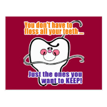 Funny Dental Hygienist Post Card