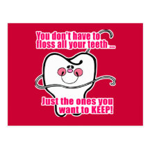 Funny Dental Hygienist Postcard