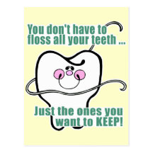 Funny Dental Hygienist Postcards