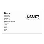 Funny Design. I know Karate + other Japanese Words Business Card