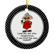 Funny Diet Humour Christmas Ornament