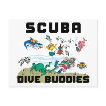 Funny Dive Buddy SCUBA Dive Buddy Postcard