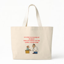 funny doctor joke canvas bags