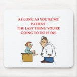 funny doctor joke mousepads