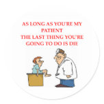 funny doctor joke sticker