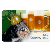 Funny Dog. St. Patrick's Day Fun Magnet