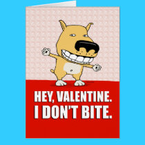 Funny Dog Valentine's Day card cards