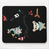 Funny Doll bear mounster scream cherry nest bones Mouse Pads