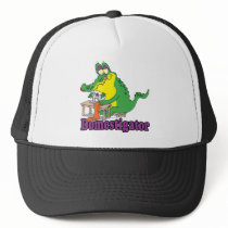 funny domesticated alligator gator trucker hat