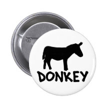 funny donkey shirt pin