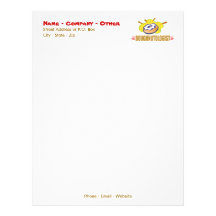 Funny Donuts Personalized Letterhead