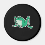 funny dopey frog refrigerator magnet