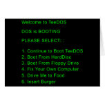 Funny Dos Tees for Sale Online cards
