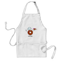 funny doughnut doughnut chef cartoon character apron