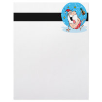funny drunk santa on vacation personalized letterhead