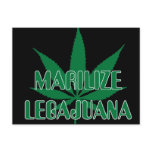 Funny Dyslexic Legalize Marijuana Postcards