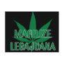 Funny Dyslexic Legalize Marijuana Postcards