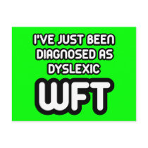 Funny dyslexic postcard