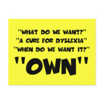 Funny dyslexic postcard