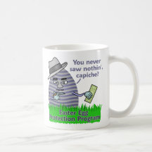 Funny Easter Egg Protection Program Coffee Mugs
