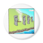 Funny Easter Island Cigar Cartoon Gifts