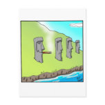 Funny Easter Island Cigar Cartoon Gifts