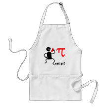 Funny eat pi aprons