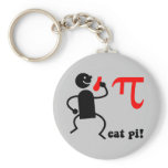 Funny eat pi key chains