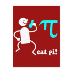 Funny eat pi post card