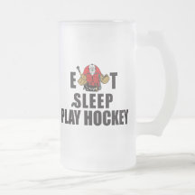 Funny Eat Sleep Play Hockey Goalie Coffee Mugs