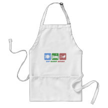 funny eat sleep scuba apron