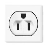 Funny Electrical Outlet | Gifts For Electricians magnets
