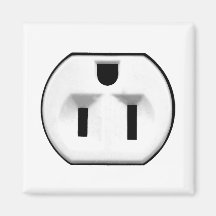 Funny Electrical Outlet | Gifts For Electricians Magnet