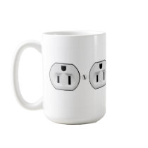 Funny Electrical Outlet Mug | Electrician Gift