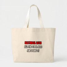 Funny Electrician Shirts and Gifts Canvas Bags