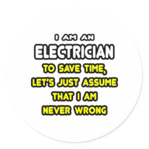 Funny Stickers Shirts on Electrician Stickers  Electrician Custom Sticker Designs