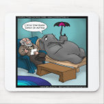 Funny Elephant In Therapy Cards Tees Gifts Etc mousepads