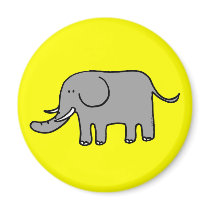 Funny elephant magnet