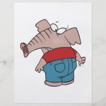 funny elephant wearing tight jeans flyer