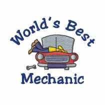Funny Embroidered Mechanic Tees - Customize